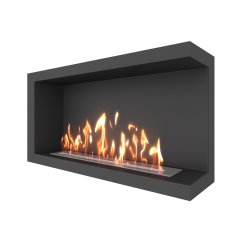 Биокамин угловой SteelHeat ONE 1000 правый