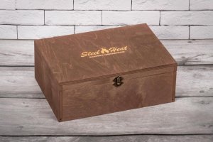 Подарочный набор SteelHeat PREMIUM BOX ALBA Белый + деревянная коробка + стартовый комплект