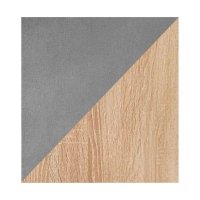 Тумба под ТВ с биокамином SteelHeat IMOLA 140 см (корпус Графит / фасады дуб Сонома)