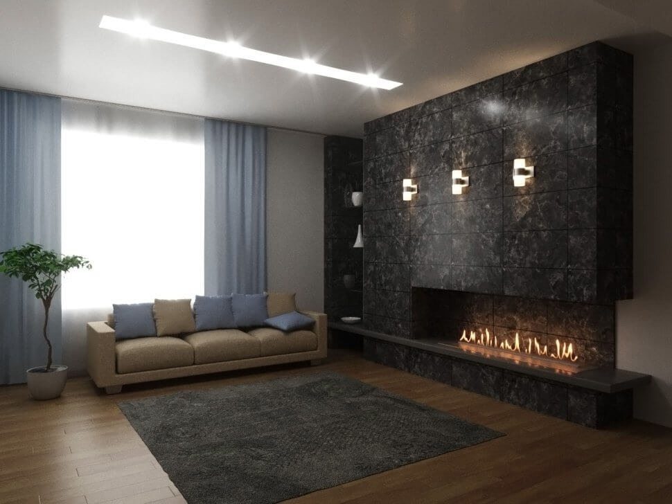 Автоматический биокамин Lux Fire Smart Flame 1400 RC