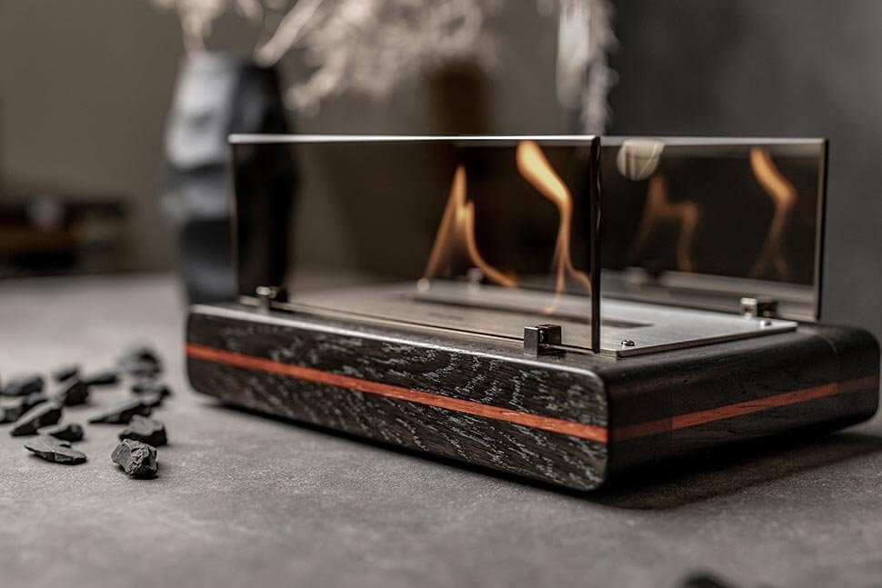 Настольный Биокамин Catterheim LIMITED Blackstrobe Padauk Настольный Биокамин Catterheim LIMITED Blackstrobe Padauk