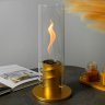 Настольный биокамин Свеча, золотой фото 1