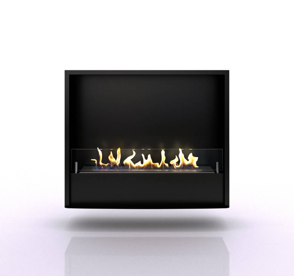 Биокамин в портале Firezo Pierre Luxe Темный дуб Шампань, стандарт