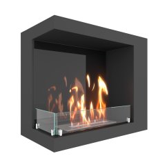 Биокамин угловой SteelHeat LONG 600 левый