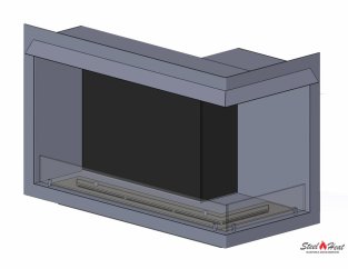 7160C Биокамин угловой на заказ