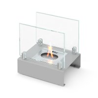 Настольный биокамин SteelHeat ALBA серый