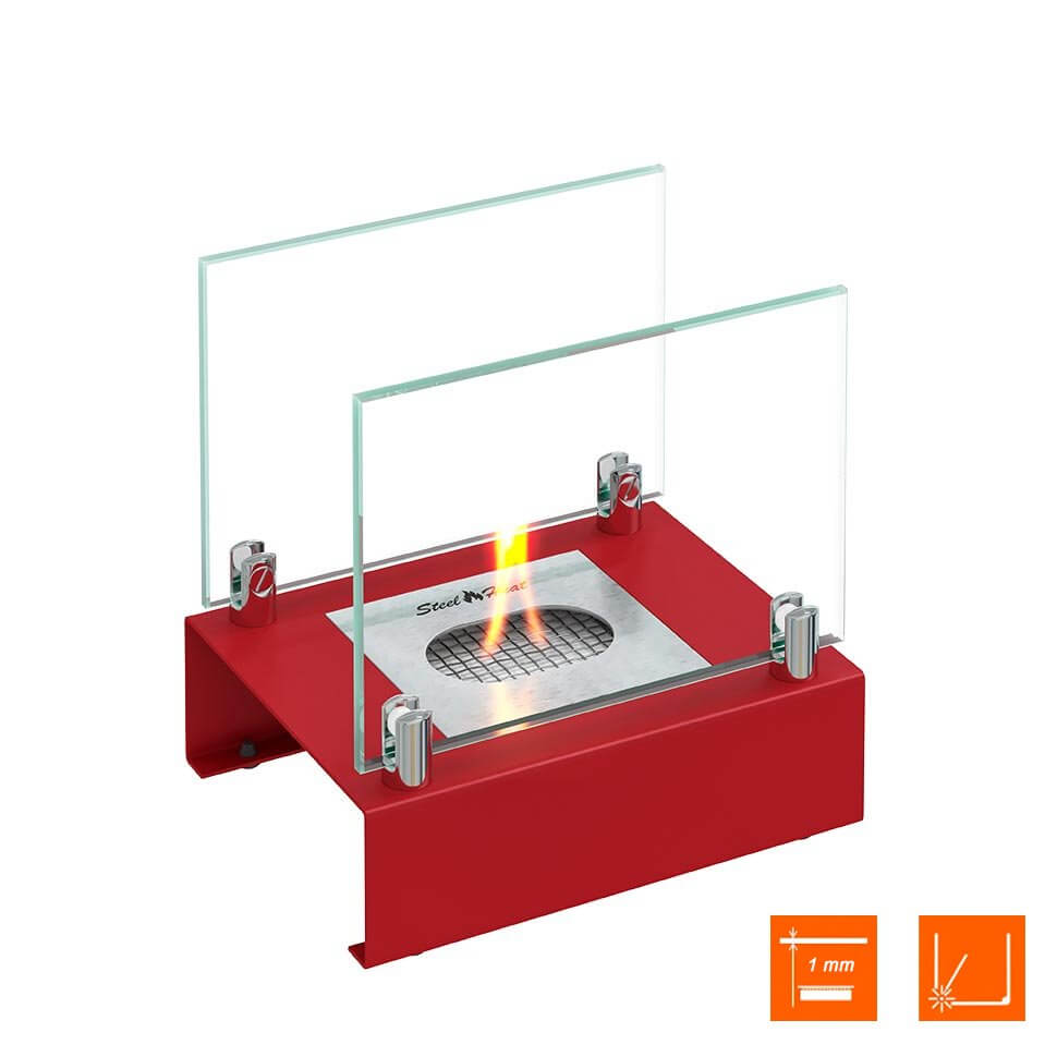 Настольный биокамин SteelHeat ALBA красный Настольный биокамин SteelHeat ALBA красный