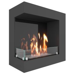 Биокамин угловой SteelHeat GRAND 600 левый