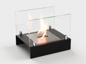 Биокамин настольный Lux Fire Арлекино М (черный)