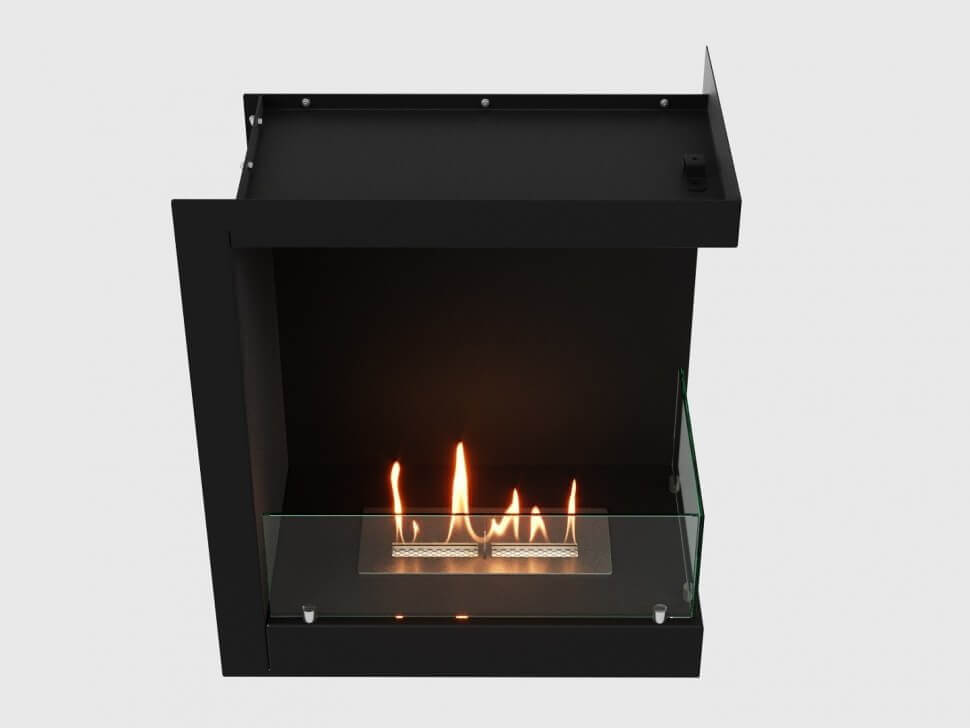 Встроенный биокамин Lux Fire Угловой 555 М (правый угол)