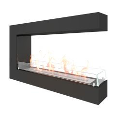 Биокамин торцевой SteelHeat GRAND 1000