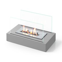 Настольный биокамин SteelHeat VERONA серый