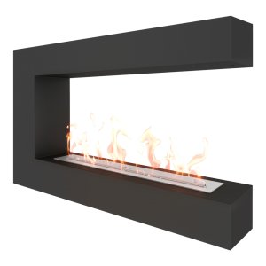 Биокамин торцевой SteelHeat GRAND 900