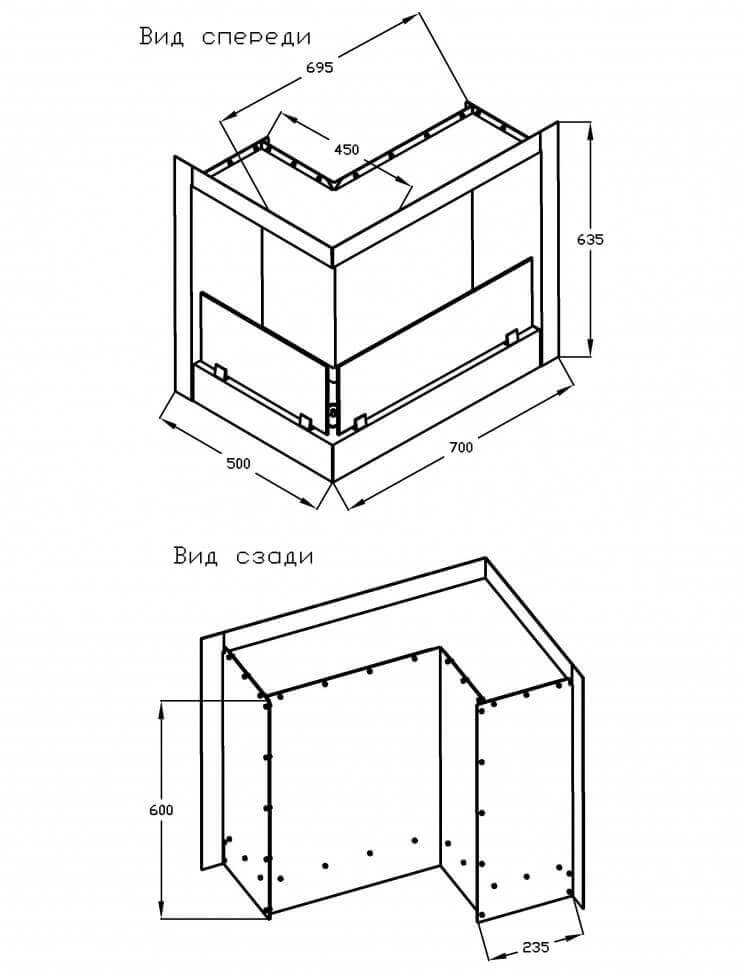 Биокамин Silver Smith CONCEPT L RIGHT