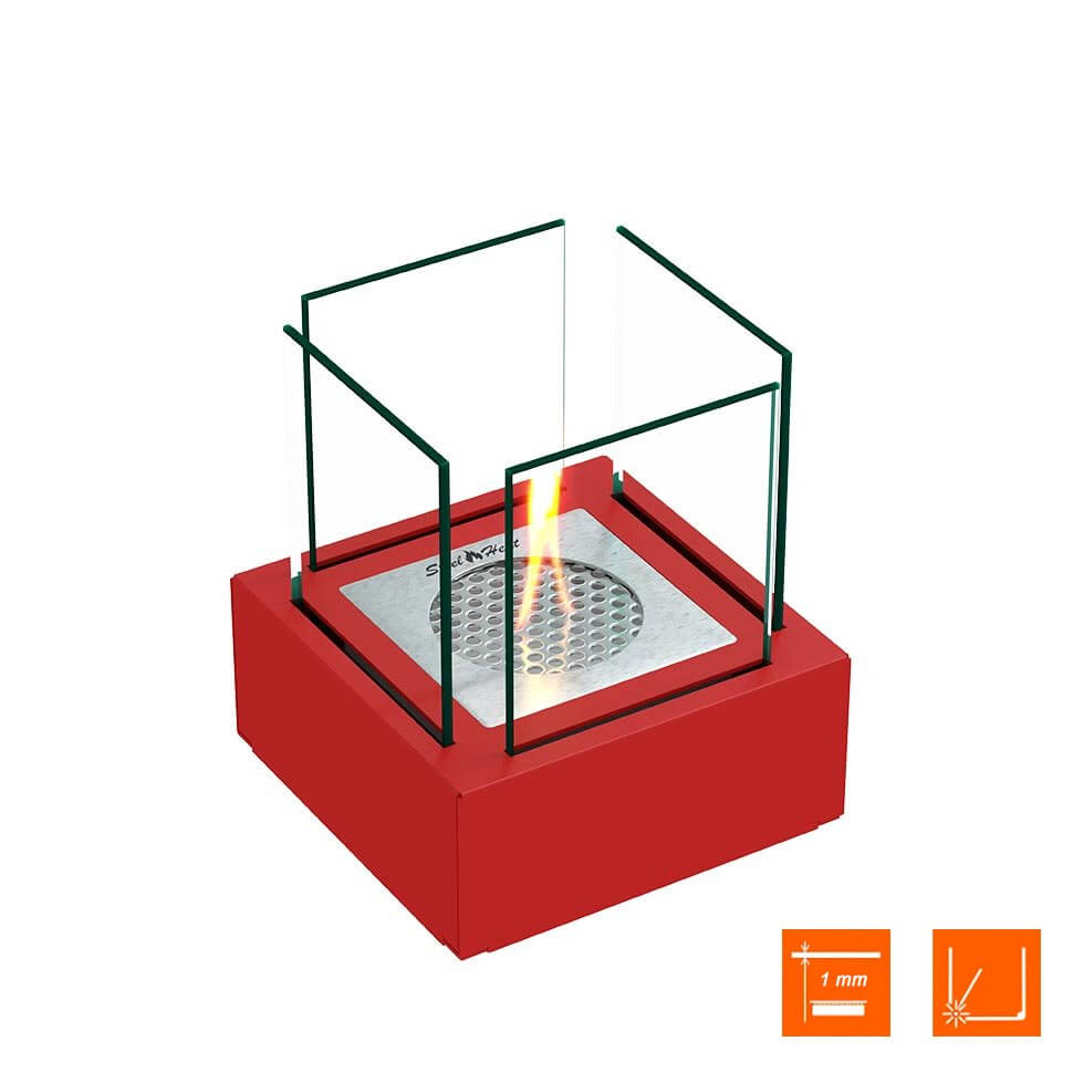 Настольный биокамин SteelHeat GLORIA красный Настольный биокамин SteelHeat GLORIA красный